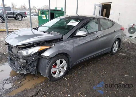 2013 Hyundai Elantra Gls from USA, damaged, VIN KMHDH4AE5DU532205